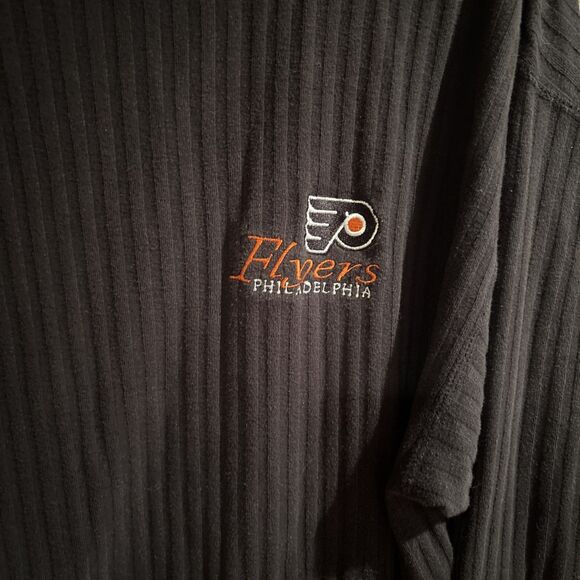Vintage Philadelphia Flyers Cadre Athletic Turtleneck Men’s Large Black - Picture 2 of 6